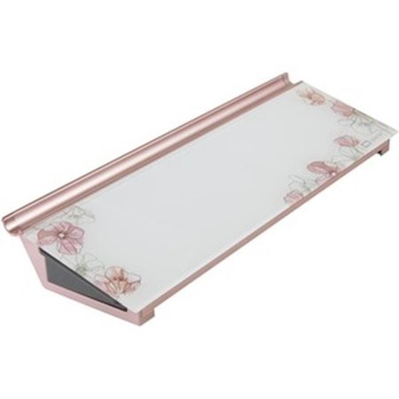 ACCO ACCO QRTGDP186P Quartet Floral Design Glass Dry-Erase Desktop Pad QRTGDP186P